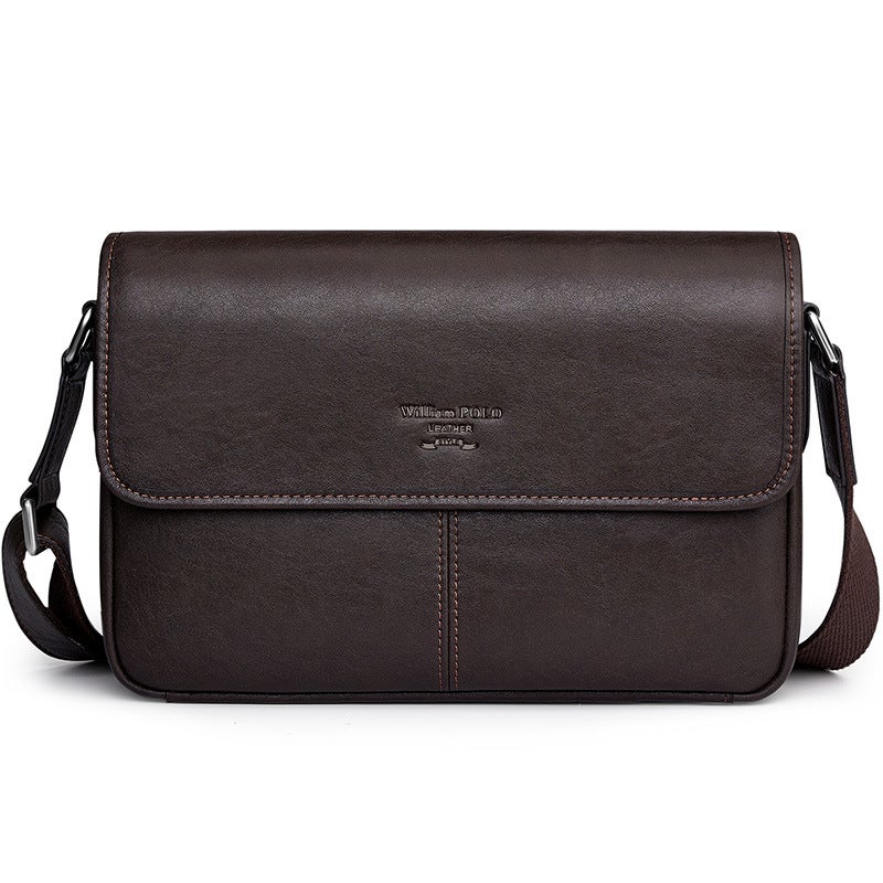 King Paul Men'S Shoulder Bag Leather Business All-Match Handbag High-End Trendy Crossbody Bag For Men - Image 1
