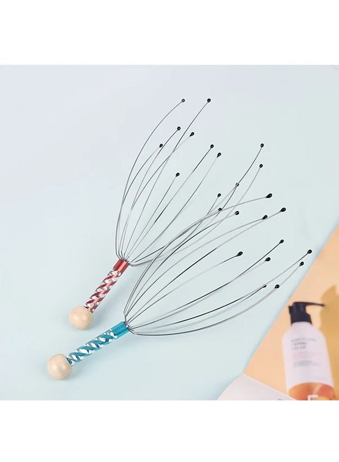 مساج رأس الأخطبوط الأرجواني، قابض فروة الرأس لتخفيف التوتر - Image 5