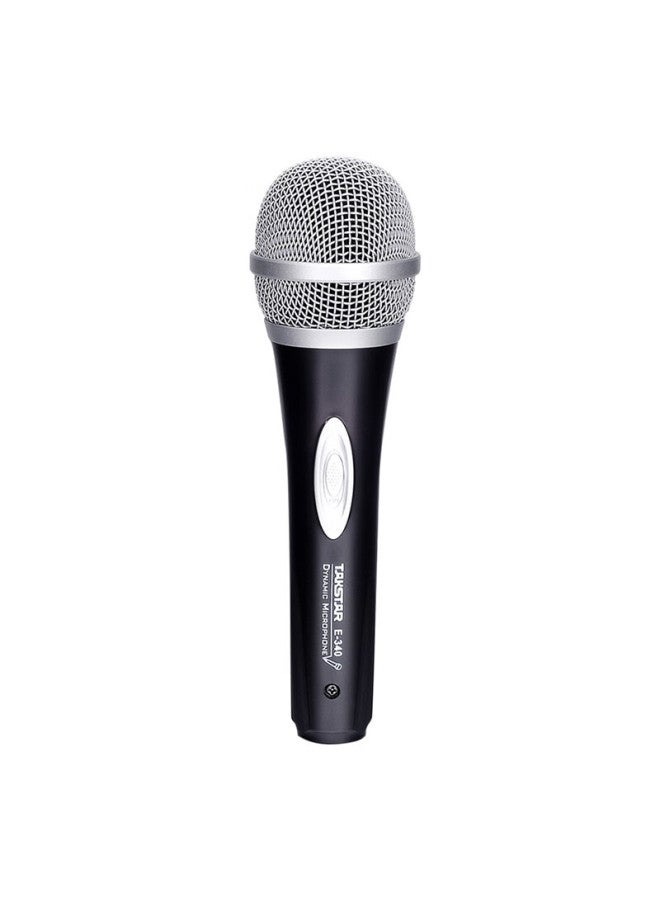 Takstar E-340 Dynamic Microphone, Home Ktv Singing Wired Microphone, Dvd Karaoke Computer Singing 6.35 Interface Wired Mic, Black - Image 3
