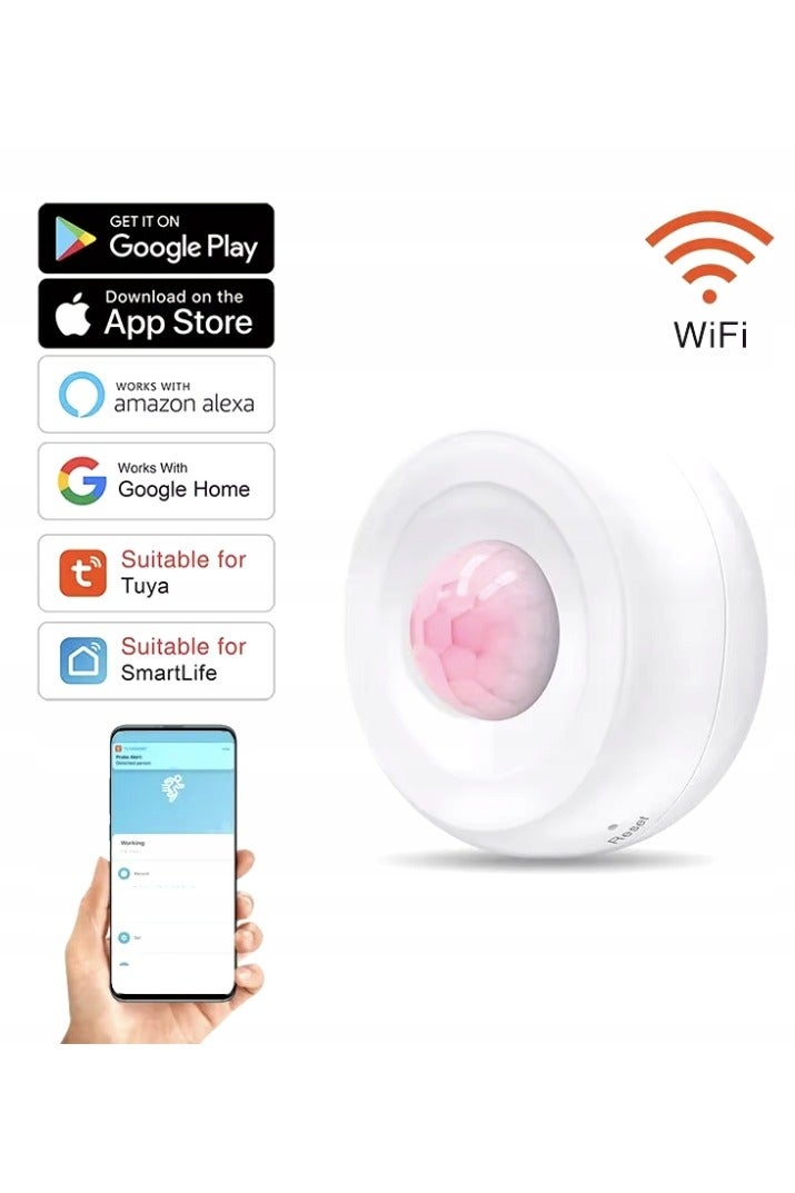 Tuya Smart WIFI Ceiling PIR Motion Sensor works with Google Home and Amazon Alexa - Image 1