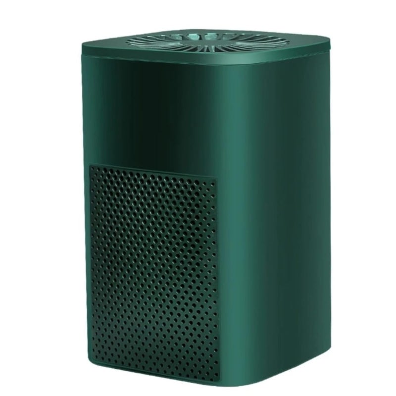 Evissa Desktop Air Purifier Portable USB Air Purifiers with HEPA Filter for Office Bedroom Home Effectively Removes Pollutants Dust Odor Super Quiet Powered by USB No Adapte Green - Image 1