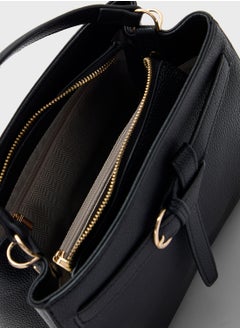 ELLA Knot Detail Satchel Bag  - Image 5