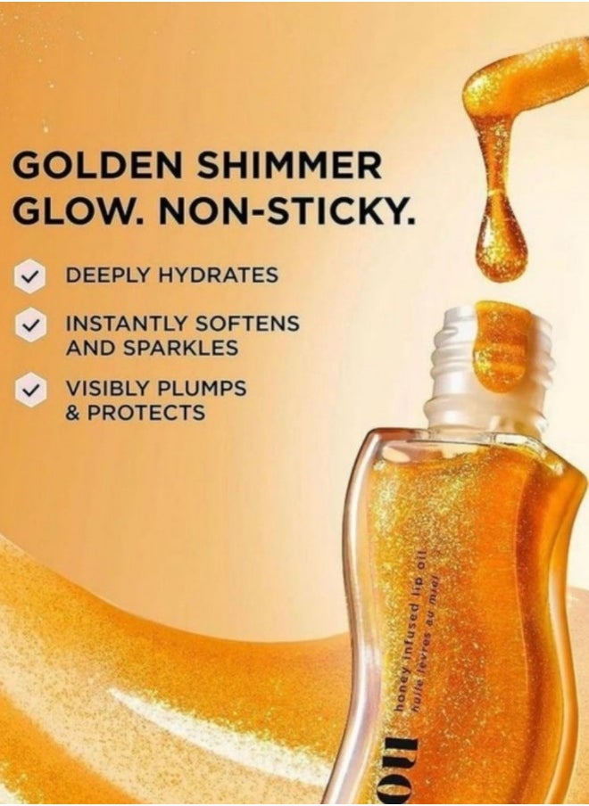 Gisou Lip Oil Golden Shimmer - Honey infused  - Image 5