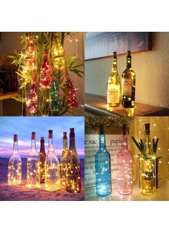Improvhome Improvhome Fairy Cork Light 20 LED Waterproof Cork String Light 2M Battery Oprated for Home Decoration Wedding Christmas Decoration Indoor Outdoor Decorations DIY Crafts Pack of 6  - Image 2