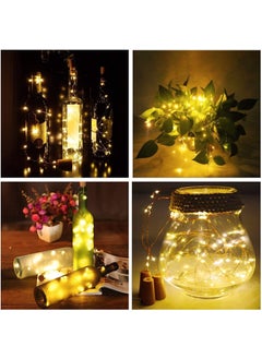 Improvhome Improvhome Fairy Cork Light 20 LED Waterproof Cork String Light 2M Battery Oprated for Home Decoration Wedding Christmas Decoration Indoor Outdoor Decorations DIY Crafts Pack of 6  - Image 3