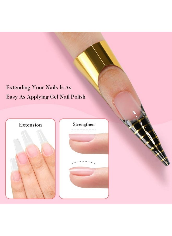 AIMEILI Sheer Color Builder Base Gel For Nails No Need Slip Solution Builder Extension Soak Off Nude Gel Nail Polish 6Pcs X 10Ml Kit Set 38  - Image 5