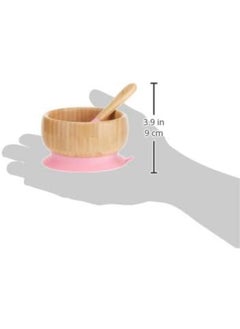 Avanchy Avanchy Bamboo Suction Classic Bowl + Spoon For Baby, Kids, Toddler  - Image 3