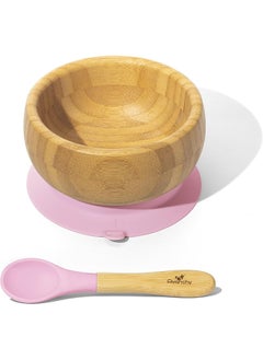 Avanchy Avanchy Bamboo Suction Classic Bowl + Spoon For Baby, Kids, Toddler  - Image 1