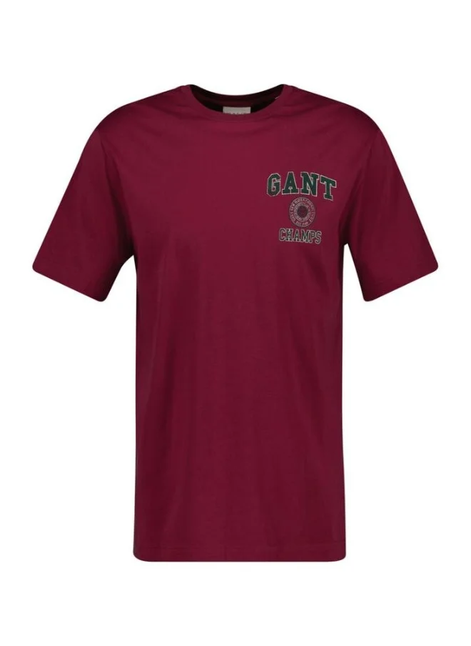 غانت Crest Graphic T-Shirt