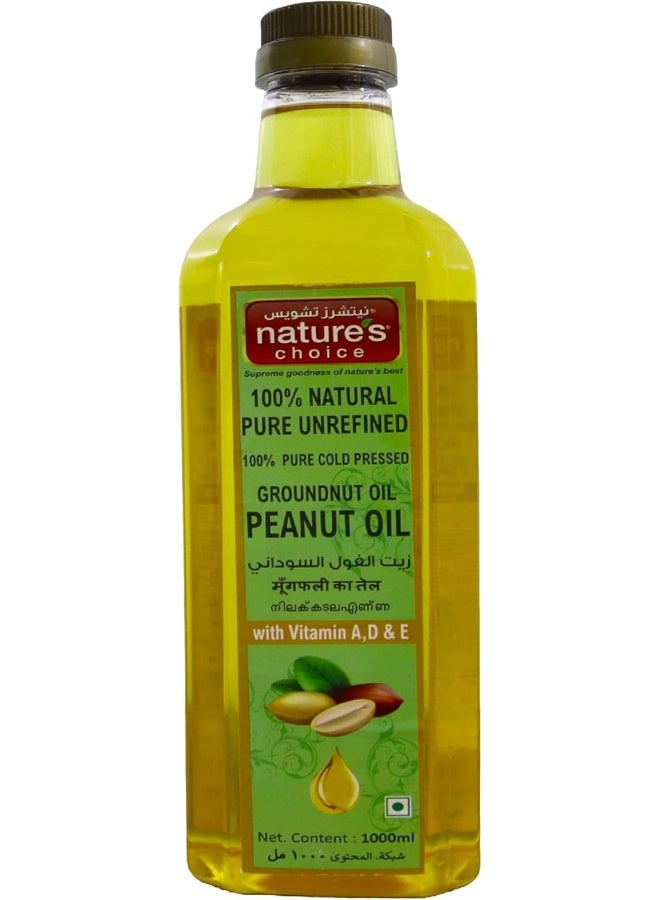 Nature's Choice Natures Choice Peanut (Ground Nut) Oil 1000 ml - Image 1