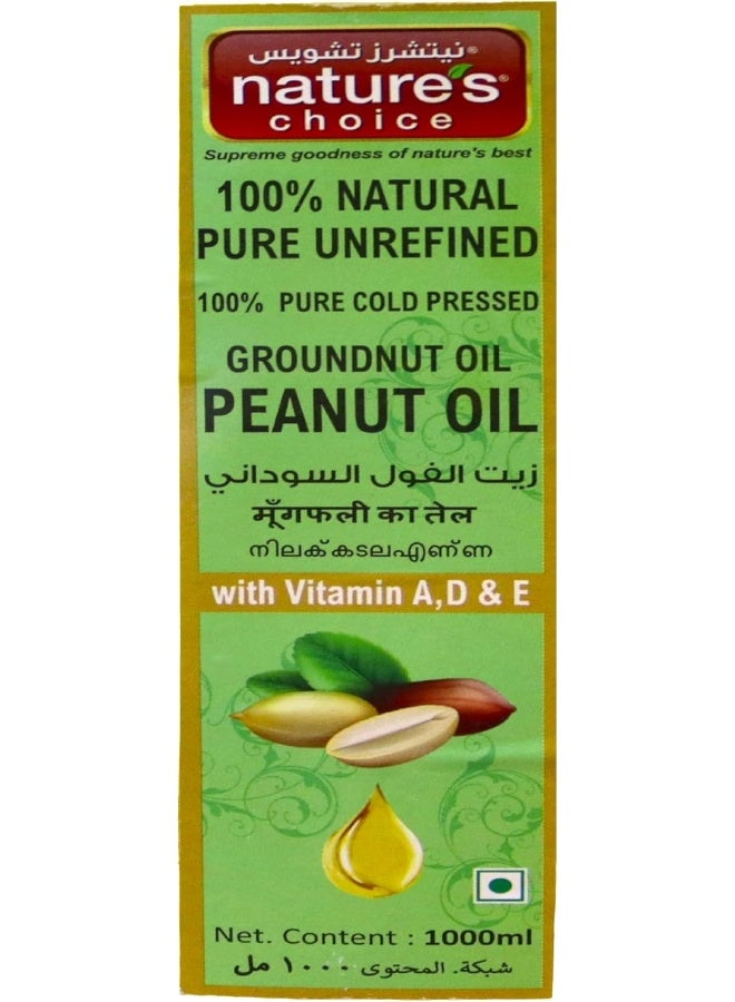 Nature's Choice Natures Choice Peanut (Ground Nut) Oil 1000 ml - Image 4