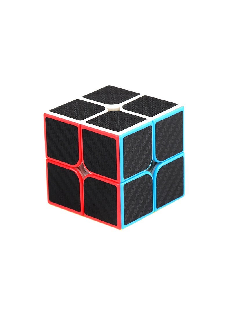 Magic Cube Set Carbon Fiber Puzzle Toys Order 2 Carbon Fiber Rubik's Cube 