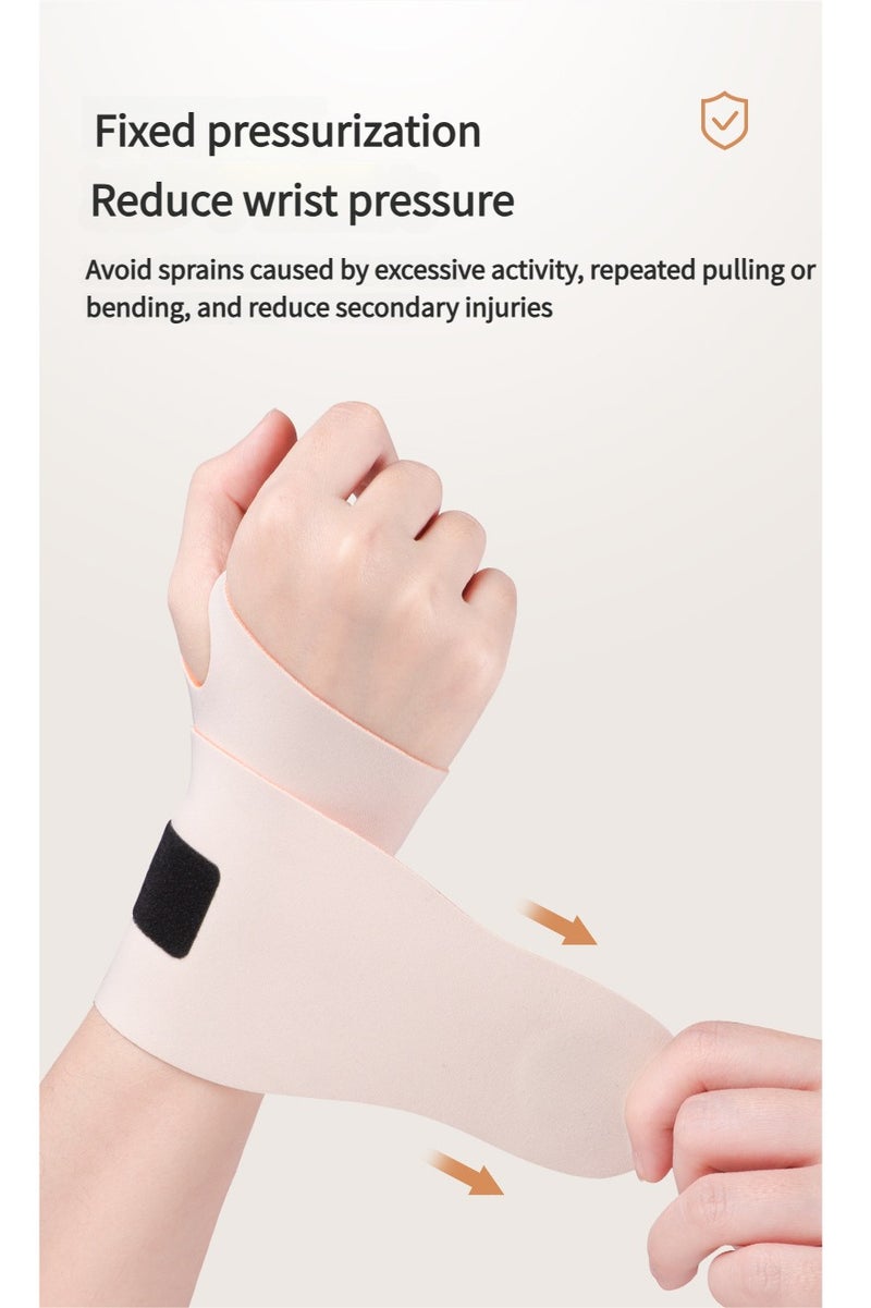Generic Ultra-thin wrist guard, anti-stifling, non-stifling, thin film fixed pressure Velcro adjustable anti-sprain protection wrist guard  - Image 4
