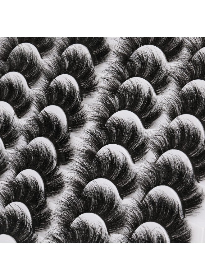 JIMIRE Mink Lashes Fluffy 20Mm Long Dramatic False Eyelashes Thick Full Volume Eye Lashes Pack 14 Pairs - Image 5