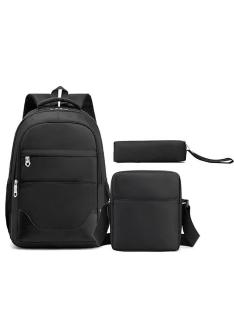 3Pcs School Bags,Children School Backpack,School Bags for Teenagers,Large Capacity Backpack,Waterproof Backpacks,3 in 1 School Bag,Lunch Bag and Pencil Case