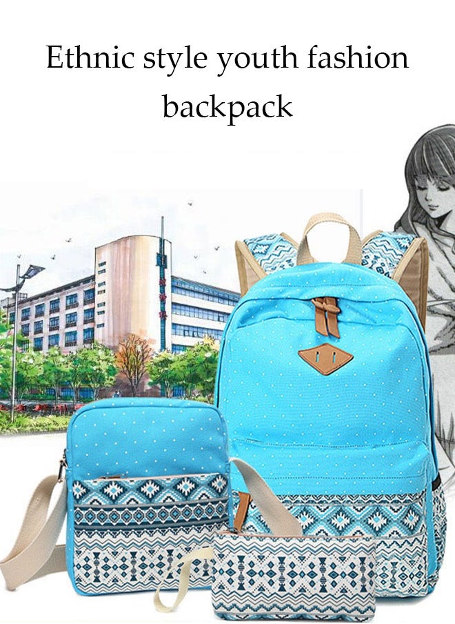 Generic - Kids School Backpack Lunch Box Bag Pencil Case Combo,Children Bookbag Schoolbag Set for Preschool/Kindergarten/Elementry School Supplies Boys Girl - Image 1