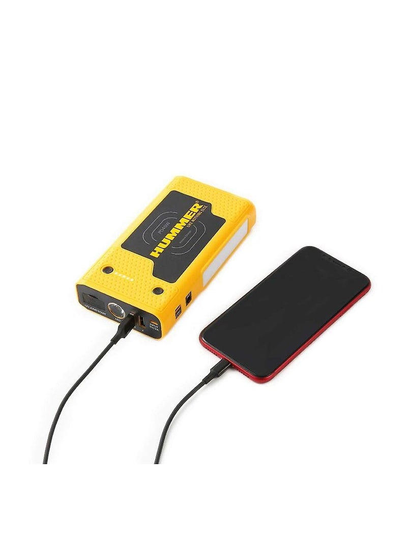 Hummer - HUMMER Battery Starter 12V / 2000 Amp / 10000 Ah  with 37000 mWh Powerbank Function and Flashlight - Image 1