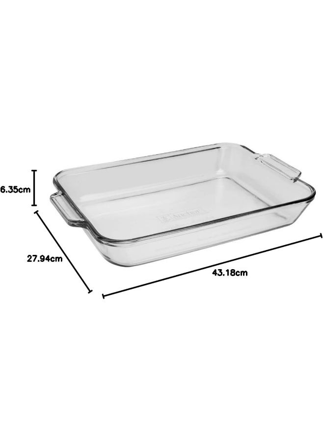 Anchor Hocking 4.8 Quart Rectangular Glass Baking Dish - Image 2