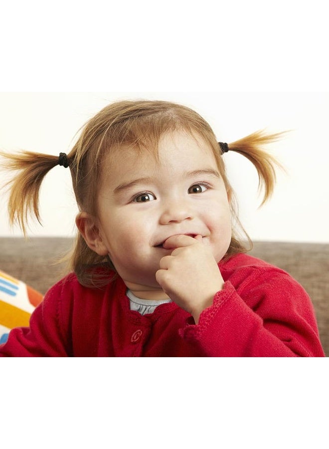 WillingTee 200PCS Small Hair Ties,No Crease Baby Hair Ties,Elastic Hair Ponytail Holder Hair Accessories for Baby Girls Infants Toddlers Kids,Neutral Color - Image 3