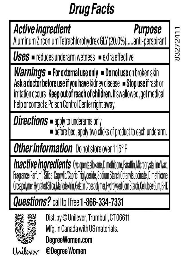 Degree Clinical Protection Antiperspirant& Deodorant, Stress Control 1.70 oz (Pack of 3) - Image 2