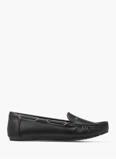 Flora Bella By Shoexpress Women Solid Loafers with Lace Inserts  - Image 1