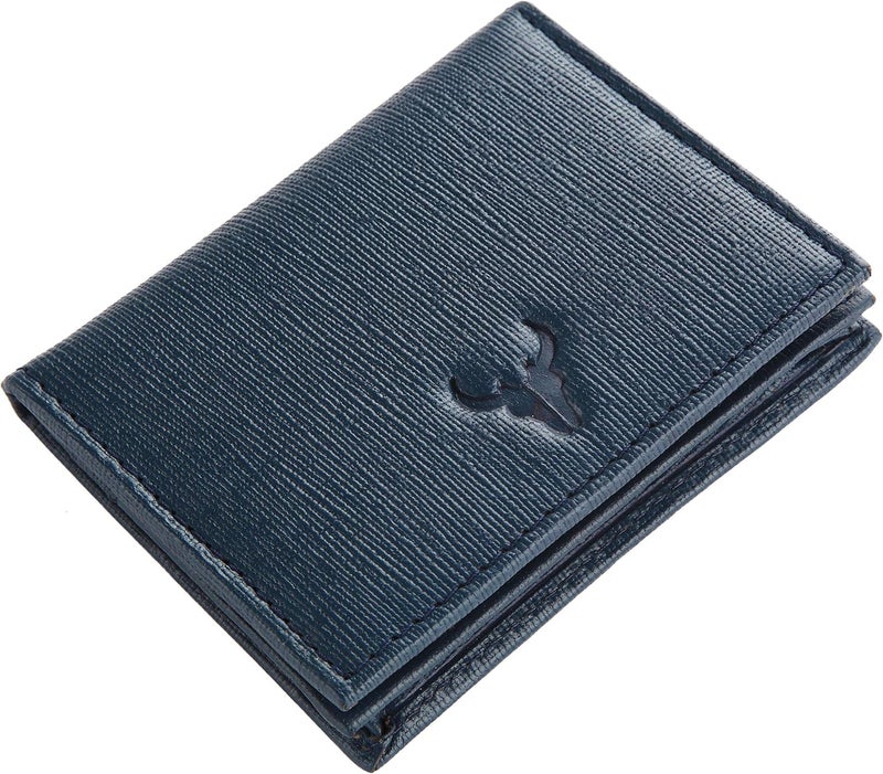 Napa Hide ® Mens Leather Wallet (Blue Safiano) - Image 1