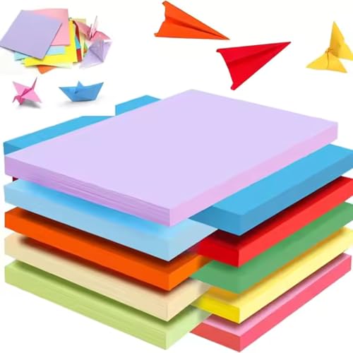 GOLD LEAF Premium A4 Color Paper – 100 Sheets, 10 Vibrant Colours, 80 GSM – Multipurpose Art & Craft Paper for School Projects, Office Use & Photocopy - Image 2