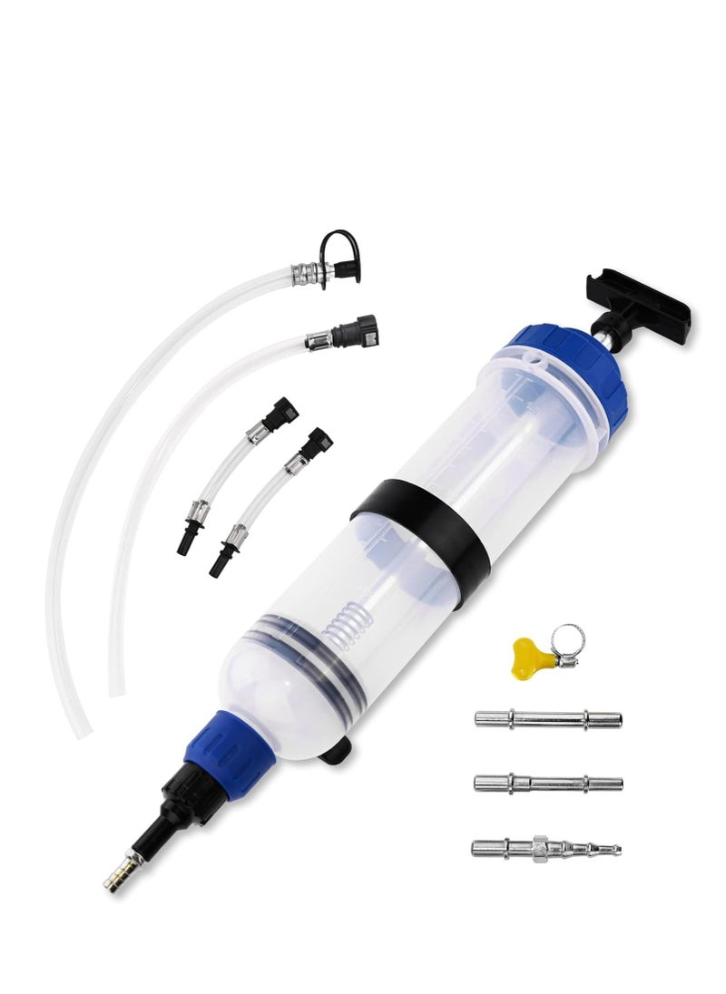 SYOSI - 1500ML Manual Fluid Extractor Pump, Oil Extraction and Filling Gear & Brake Changes, Syringe Style Pump for ATV Boat Automotive (1500cc/1.58Qt./51OZ) - Image 1