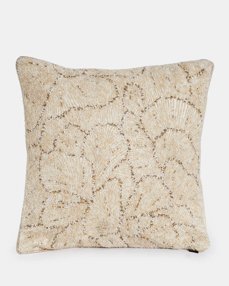 REDTAG Gold Beaded Cushion