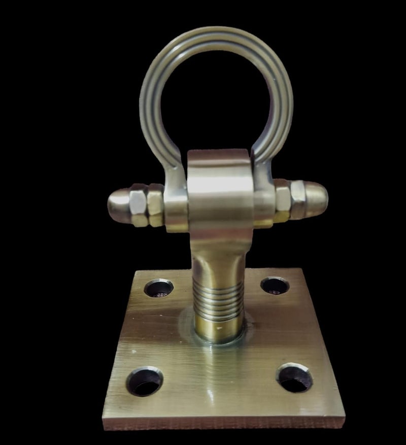 Kkriya Home Decor 1PCS Kkriya Home Decor Strong and Sturdy Heavy Duty HIGrade Quality Life TIME WARRENTY Ceiling KADA Swing Patio Antique Finish Brass 20MM Rod with Weight Capacity of 1000KG  - Image 1