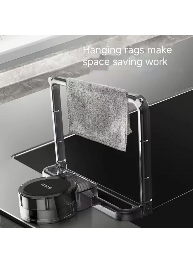 Plastic Kitchen Sink Filter Rack With 50 Mesh Netting Detachable Suction Cup Drain Strainer - Image 5