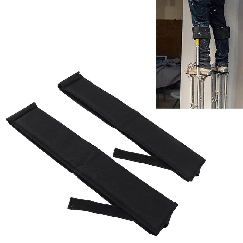 2PCS Drywall Stilts Straps Nylon Comfortable Padded Stilt Firm Leg Band Straps with Adjustable Hook and Loop - Image 4