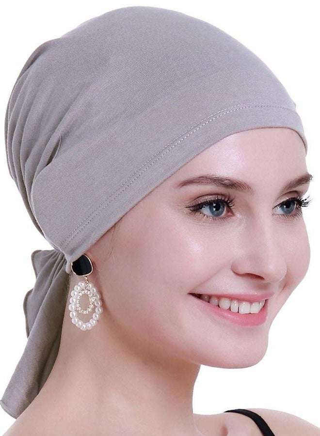 osvyo Chemo Headscarf for Women Hair Loss - Cancer Slip On Headwear Turbans Sealed Packaging, Natural Light Grey, One size - Image 1