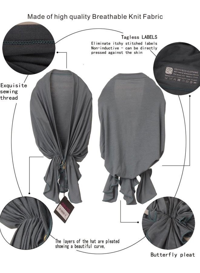 osvyo Chemo Headscarf for Women Hair Loss - Cancer Slip On Headwear Turbans Sealed Packaging, Natural Light Grey, One size - Image 3