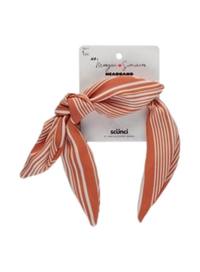 Scunci Morgan Simianer Xo Headbands And Scarves (Striped Bow) - Image 1