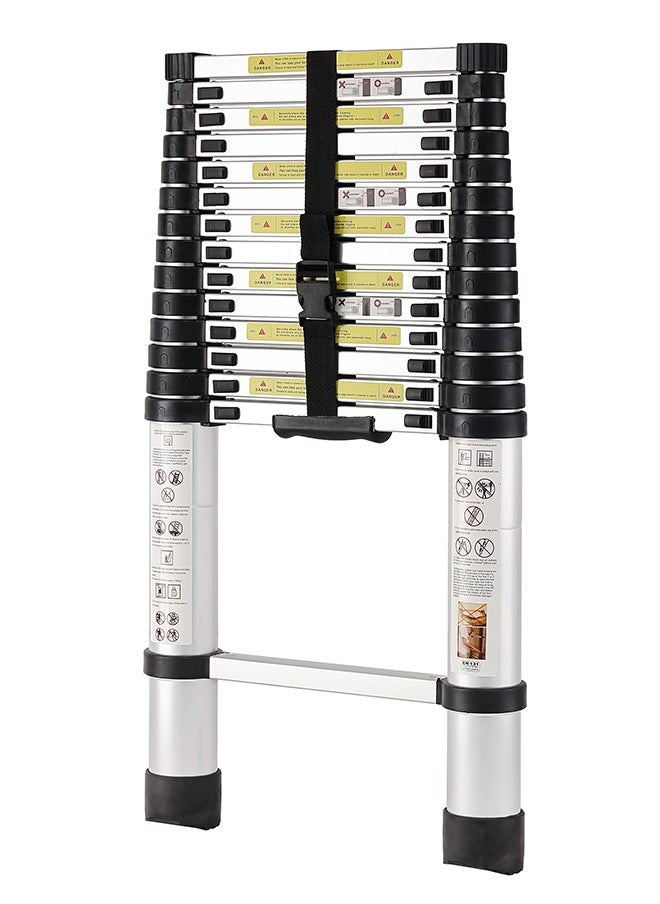 LAWAZIM - Telescopic Ladder - 4.4m -  Lightweight Ladder with Adjustable Height, Collapsible Folding Design, Anti-Skid Feet, and Safety Lock - Ideal for Home, Outdoor, and Professional Use - Image 1