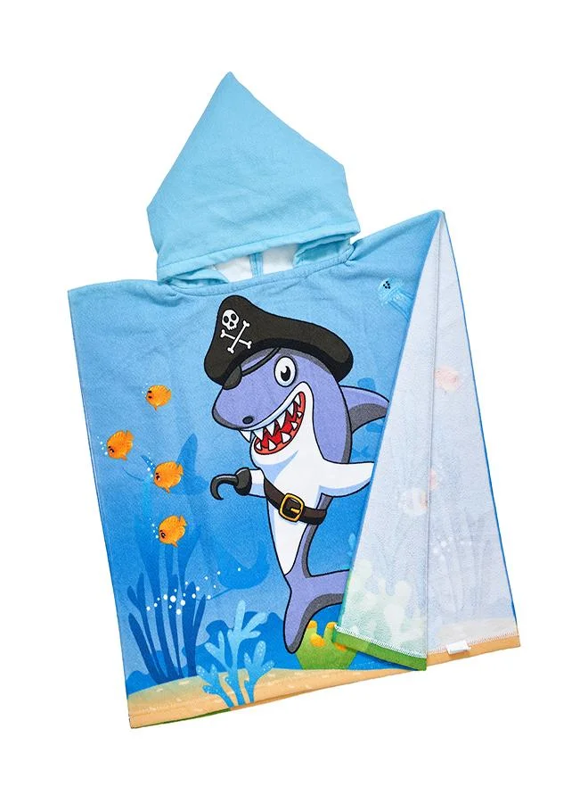babyqlo Pirate Shark Kids Beach Hooded Towel
