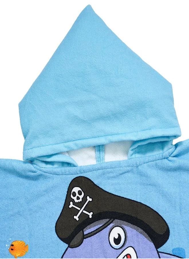 بيبي كلو Pirate Shark Kids Beach Hooded Towel
