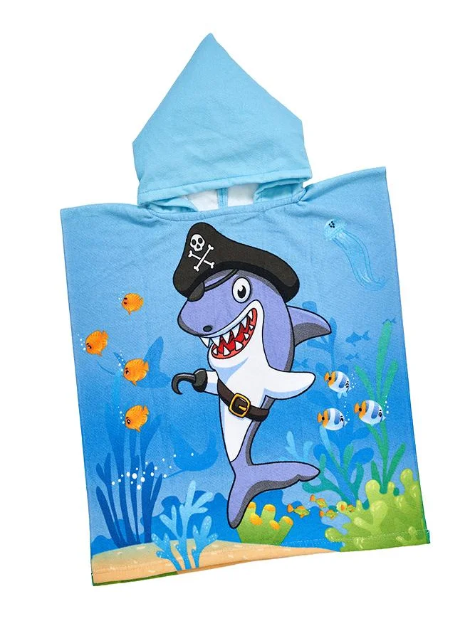 بيبي كلو Pirate Shark Kids Beach Hooded Towel