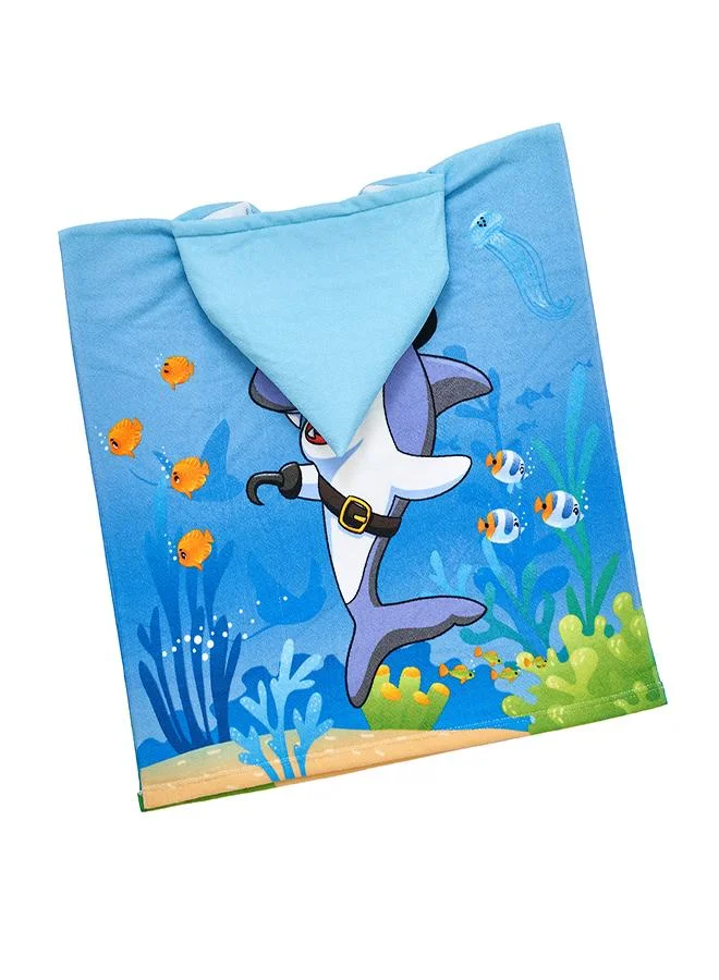 babyqlo Pirate Shark Kids Beach Hooded Towel