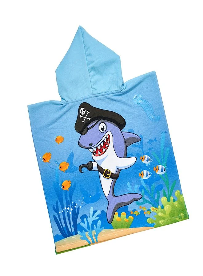 babyqlo Pirate Shark Kids Beach Hooded Towel