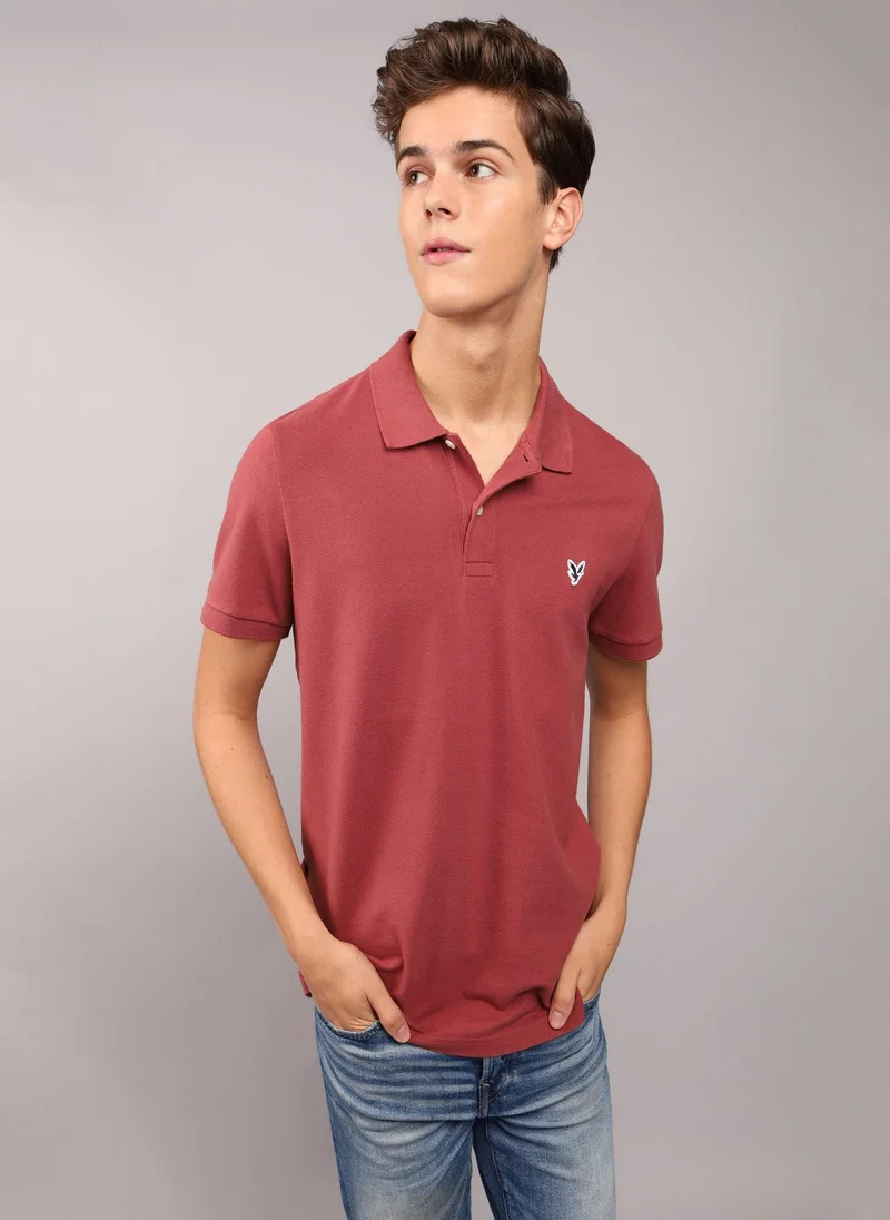 امريكان ايجل Slim Fit Everyday Plaid Linen-Blend Button-Up Shirt