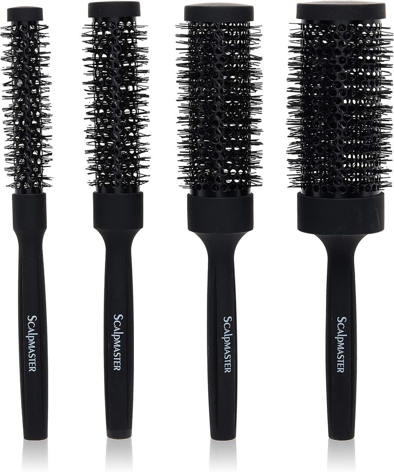 Scalpmaster 4 Piece Round Thermal Brush Set - Image 1