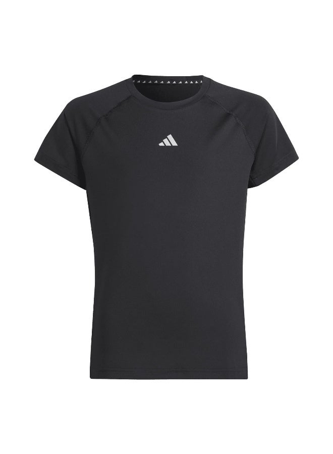 Adidas Jg Tee Black Training T-Shirts 5-6Y - Image 2