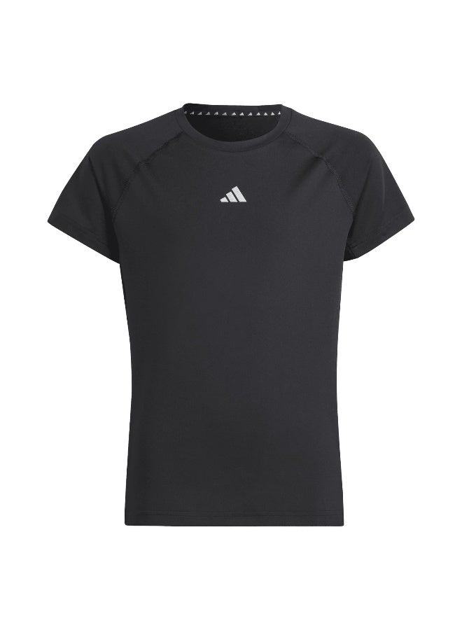 Adidas Jg Tee Black Training T-Shirts 5-6Y - Image 1