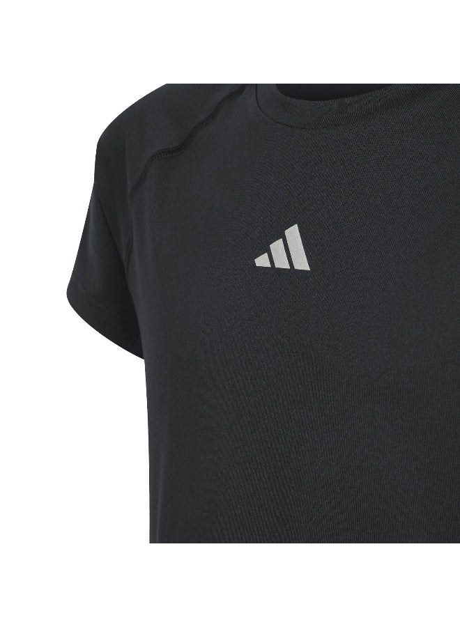 Adidas Jg Tee Black Training T-Shirts 5-6Y - Image 4