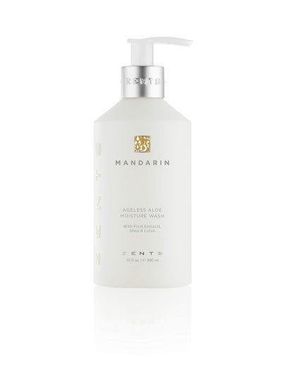 Zents Hand  Body Wash Mandarin Fragrance  Hydrating AntiAging Cleanser with Organic Shea Butter  Aloe for Dry Skin  Gentle  Nourishing  10 fl oz