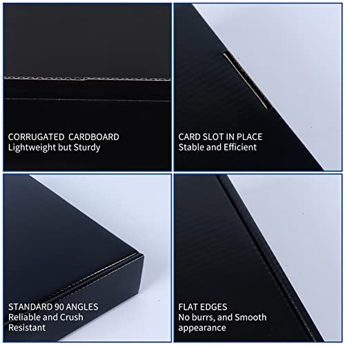Rempry 8x8x4 Black Shipping Boxes for Small Business Pack of 20, Cardboard Corrugated Mailer Boxes Gift Boxes for Shipping Packaging - Image 3