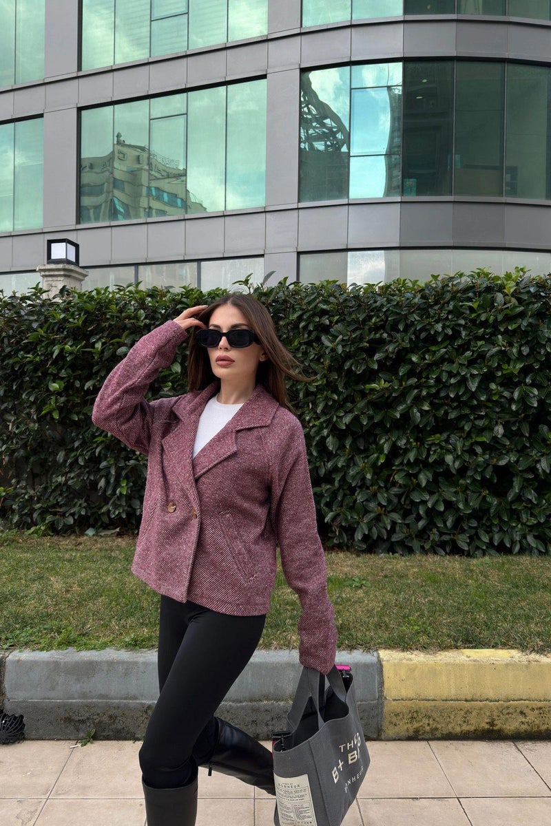 Weshaya Jacket Women Burgundy - Image 5