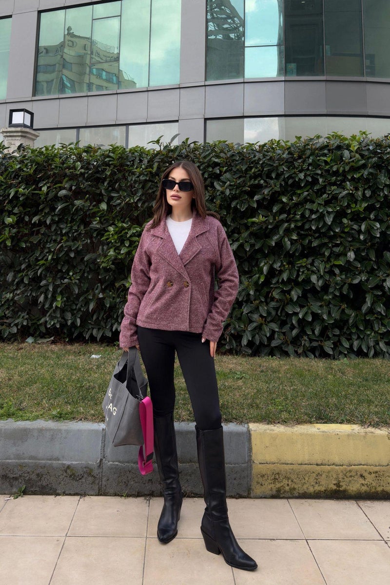 Weshaya Jacket Women Burgundy - Image 2